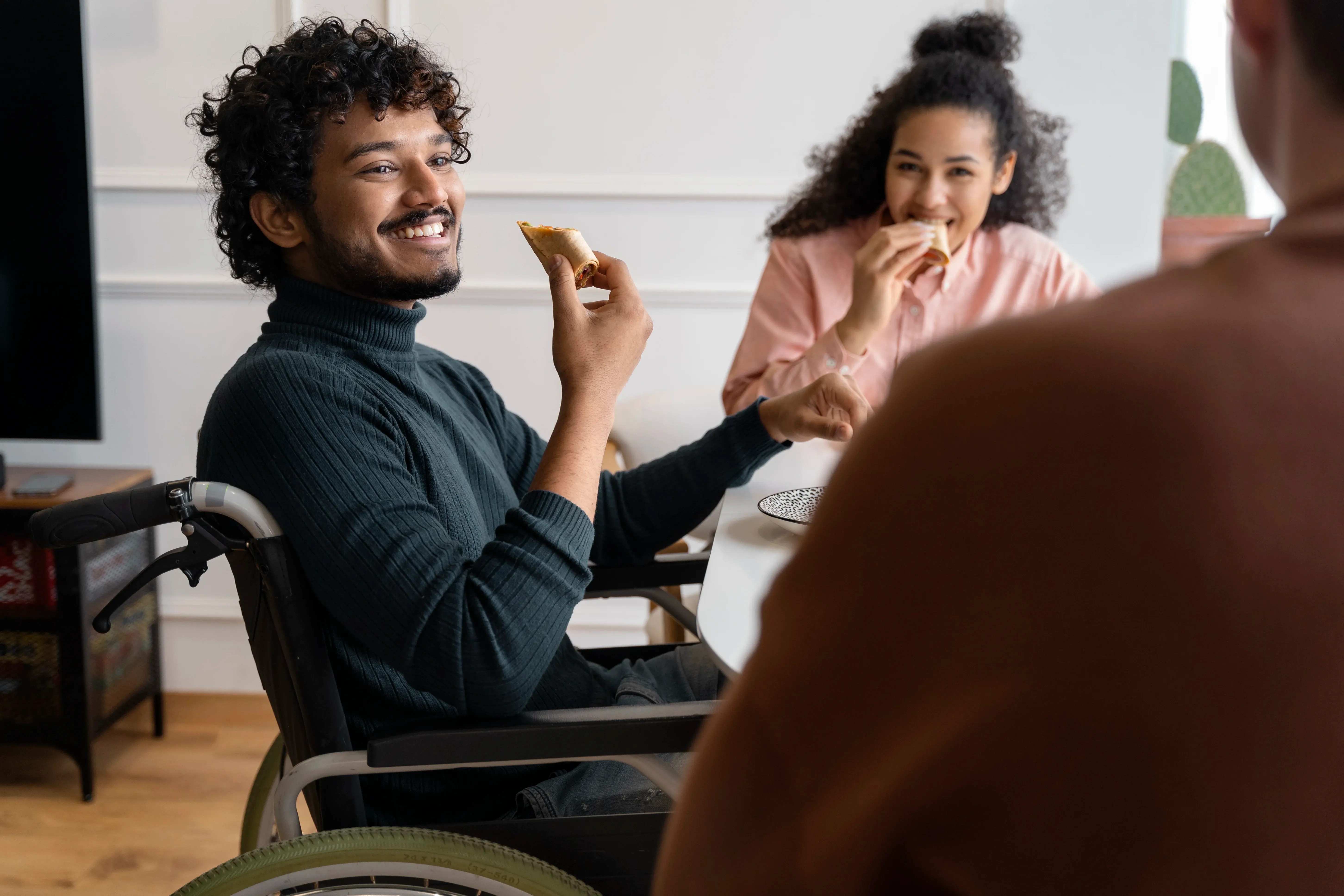 People spending time together in a supportive shared setting